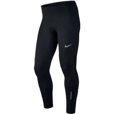 Nike Effen Kleur Logo Print Hoge Taille Fitnessbroek Heren Onderkleding Zwart 856887-010 S black