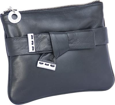 Hidesign lederen dames cross-over/cross-body 'Birgit' zwart