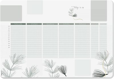 Groot Papieren Bureauonderlegger A2 met Weekplanner - 30 Vellen Duurzaam