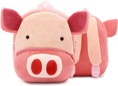 Kinderrugzak 2-4 Jaar – Roze 3D Varken Rugzak – Pluche Peuter Rugzak – Lichtgewicht Schooltas voor Peuters – Peuterspeelzaal & BSO