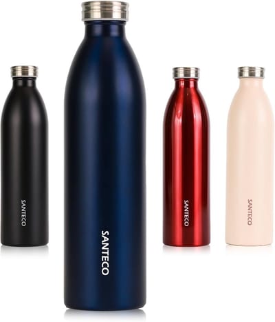 Roestvrijstalen thermosfles 1000 ml - Lekvrije geïsoleerde drinkfles voor onderweg - Houdt dranken tot 12 uur warm en 24 uur koud
