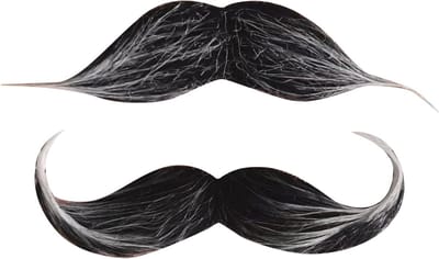 Realistische Neppartijbaard en Snor voor Mannen - Perfect voor 80s Cosplay en Mexicaanse Kostuums - 2 Stuks Accessoires voor Feestjes en Theatrale Optredens