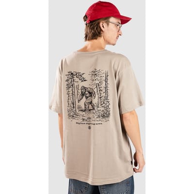 Element Bigfoot Walking T-shirt Met Korte Mouwen Beige M Man