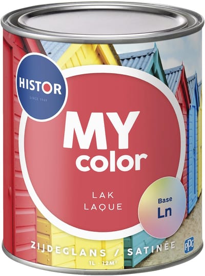 Histor - Binnenlak - MY color Lak Zijdeglans - 1 l - kras- en slijtvaste lak wit