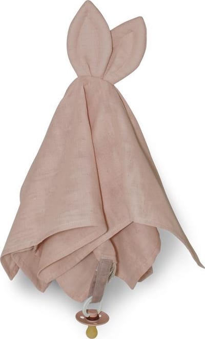 Saga Copenhagen - Knuffeldoekje - Fopspeendoekje - Konijn - Snoppa Misty Rose - 40x40cm - Organisch katoen