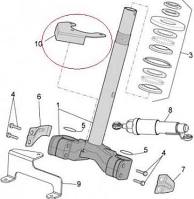 diverse onderdelen voor aprilia 500 atlantic scooter 2001 - 2004 ap8208418 nieuw