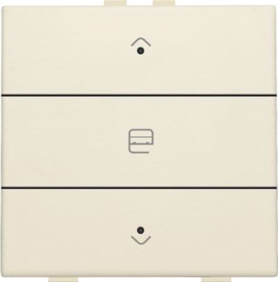 Niko 100-52033 Enkelvoudige motorsturingsbediening met led voor Niko Home Control, cream