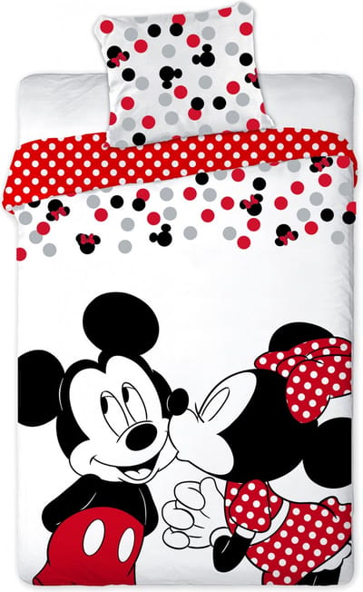 Disney Minnie - Dekbedovertrek - Eenpersoons - 140x200 cm + 1 kussensloop 63x63 cm - Polyester