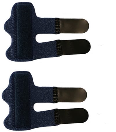 2-stuks vingerspalk - Vingersteun - Vingerorthese - Vingerfixatieband - Revalidatiefixatiehoes - Zelfklevend ontwerp - Verbandbeschermer - Geschikt voor vingerbreuken, verstuikingen, zwellingen, artritis of tendinitis - Zwart