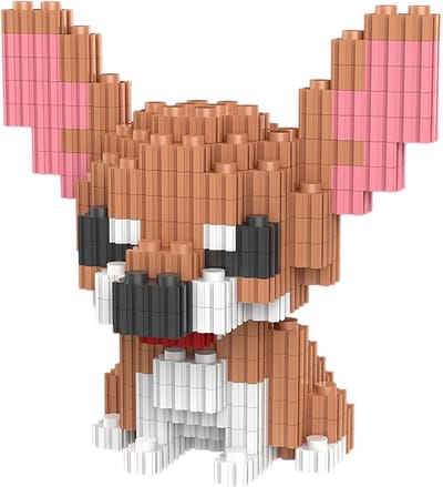 Micro Bouwstenen Set Hond Puppy Dieren Speelgoed voor Volwassenen en Kinderen