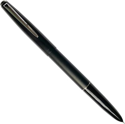 Set van 5 Klassieke Metalen Vulpen met Inktconverters, EF Nib, Zwart met Zilveren Clip - Perfect voor Schrijven, Kalligrafie en Cadeaus