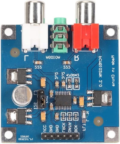 HiFi DAC Decoder Board met I2S Input, 32bit 384K Resolutie en 3.5mm Hoofdtelefoonuitgang voor Geluidsverbetering