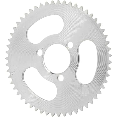 Pignon de pédalier en métal 55 dents 25H 3 trous pour scooter électrique white