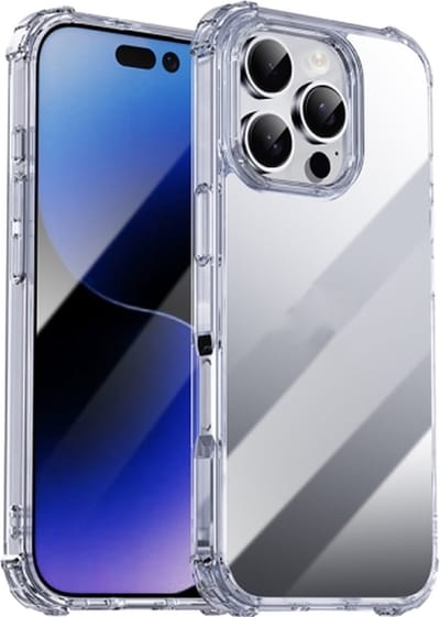 Rico Vitello back cover case geschikt voor de Apple iPhone/iPhone 16 pro max hoesje transparant/ iPhone 16 pro max anti shock back cover /iPhone 16 telefoonhoesje/ silicone + TPU hoesje