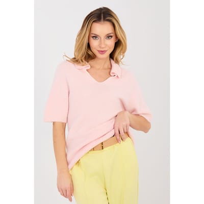 Alvara Polo Knit - Lichtroze / One Size