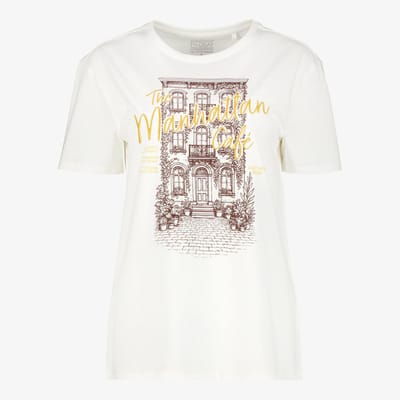 TwoDay dames T-shirt met opdruk wit - Maat S