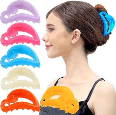 Set van 6 Gebogen Haarspeldjes met Sterke Grip - Multicolor en Comfortabel