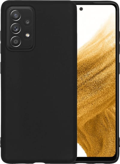 Hoesje - Geschikt voor Samsung Galaxy A53 - Sterk & Shockproof - Hoes Cover - Siliconen Case - Telefoonhoesjes - Zwart
