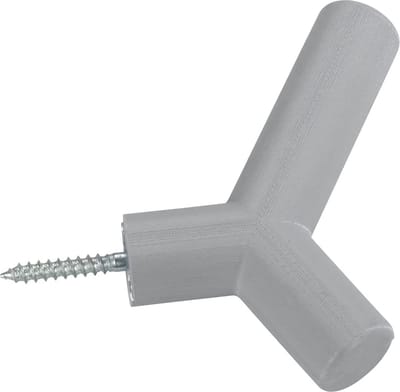 WENKO Wandhaak met magnetische houder lichtgrijs - handdoekhaak, kledinghaak met magnetische sleutelhouder, kunststof (TPE), 2,5 x 12 x 12 cm, lichtgrijs