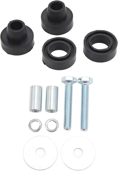 Tank Montageset - Rubberen Kussens - Motor Beschermen - Hoge Weerstand - 3 Stuks - Zwart