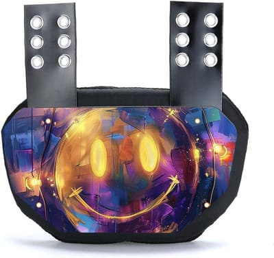Voetbal Back Plate - Rugbeschermer Spelers - Sport Bescherming - Hoge Impact Schuim - 30.5 x 18.3 cm - Smile