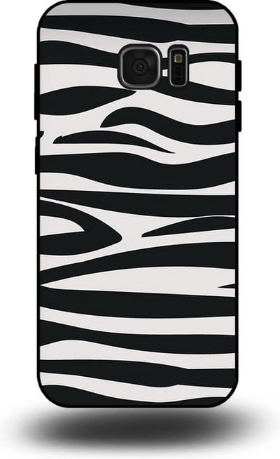 Smartphonica Telefoonhoesje geschikt voor Samsung Galaxy A30 met zebra opdruk - TPU backcover case met zebra print design - Zwart Wit geschikt voor Samsung Galaxy A30