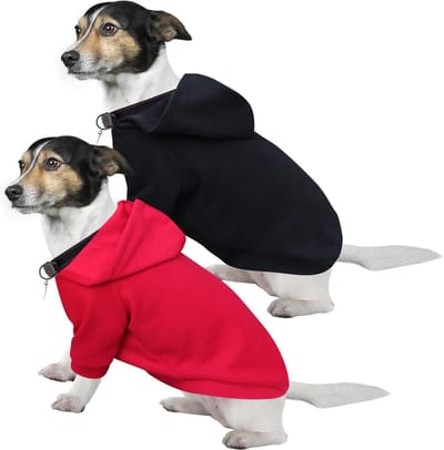 Hondenhoodie voor Kleine Honden, Warm en Lichtgewicht, Zachte Textuur, Gemakkelijk aan te Trekken, Ideaal voor Koud Weer en Comfortabele Pasvorm