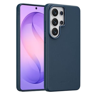 Accezz Hoesje - Geschikt voor Samsung Galaxy S26 Ultra - Magnetische Ring Leather Backcover - Nightfall Blue