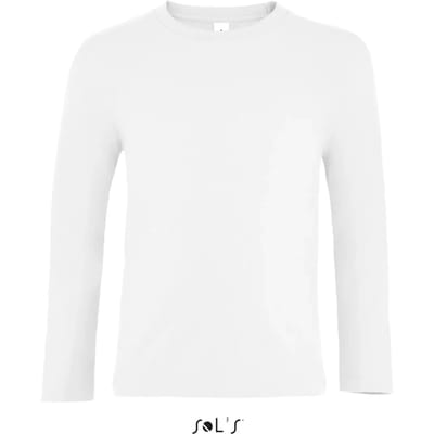 SOL'S Kids´ Imperial Long Sleeve T-Shirt L02947 - White - 4 years (96/104)