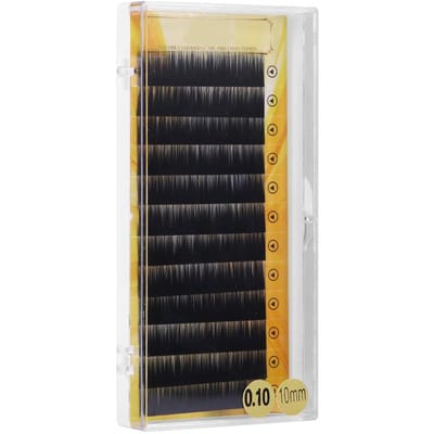 Natuurlijke Valse Wenkbrauwverlenging Valse Wenkbrauwversterker Individuele Kunstwenkbrauwen 10mm black
