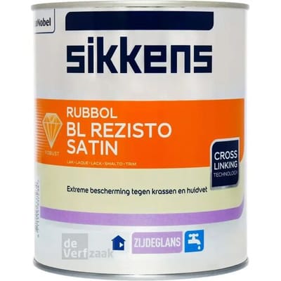 Sikkens Rubbol BL Rezisto Satin - Lakverf - Dekkend - Water basis - Wit - Watergedragen