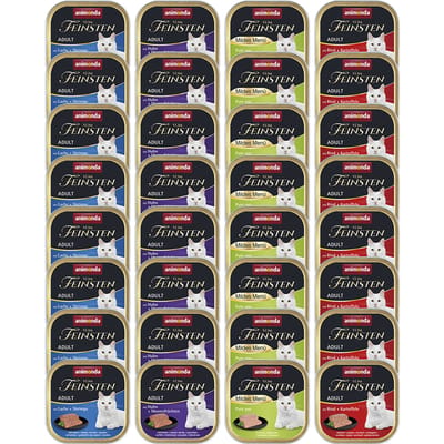 32x100g Mix Vlees/Vis (4 Smaken) animonda vom Feinsten Kattenvoer