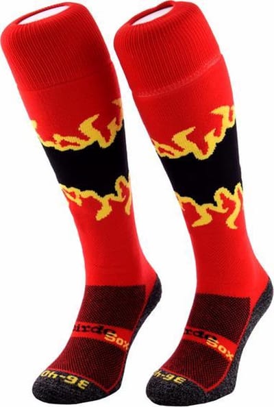 WeirdoSox Vlammen sportsokken, hockeysokken, voetbalsokken - Maat 28/30