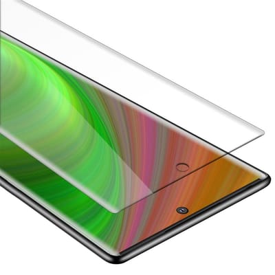 Cadorabo Screenprotector geschikt voor Samsung Galaxy NOTE 10 PLUS - Pantser film Beschermende film in KRISTALHELDER Geharde (Tempered) display beschermglas in 9H hardheid met 3D Touch