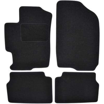 Tapis de sol - Mazda - 6 - Velours noir - Sur mesure - Renforcé au niveau des pédales