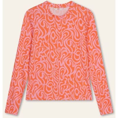 Oilily Tizza Print T-Shirt- maat3XL Prism Roze