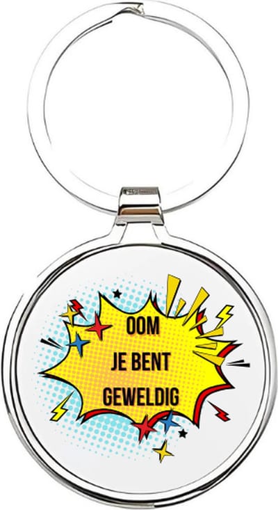 Akyol - Oom je bent geweldig Sleutelhanger - oom - De leukste oom - Oom sleutelhanger - sleutelhanger - Sleutelhanger voor ooms - Familie sleutelhanger - verjaardagscadeautje - cadeau voor de leukste oom - uncle - The best uncle - 4 x 7,5 CM