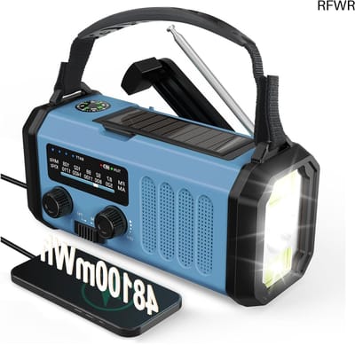 Noodradio - Noodpakket Oorlog - Draagbare Radio - Powerbank Zonneenergie - Transistor Radio - Outdoor