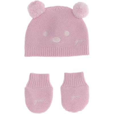 Bobbelmuts met pompon voor babyjongen Guess