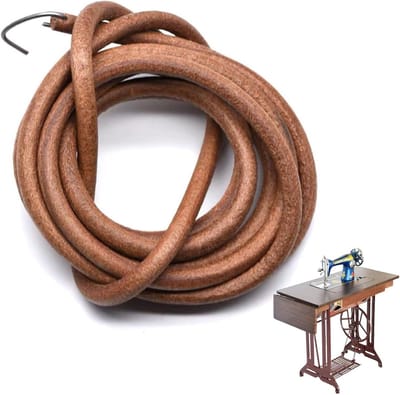 Leernaaimachineband 183cm x 5mm - Robuuste leren trainingsband - Vervanging voor huishoudelijke naaimachines en pedalen