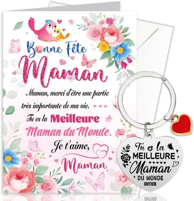 Dailygoods- Moederdagkaart voor mama - Wenskaart zonder tekst - Wenskaarten set - Wenskaarten geboorte - Wenskaart bedankt - Uniek ontwerp
