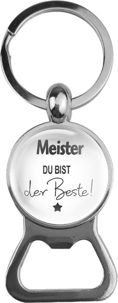 Bieropener Glas - Meister Du Bist Der Beste