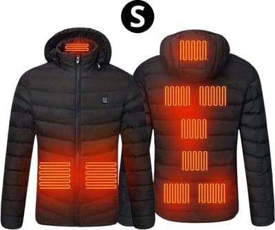 Bovista Verwarmde Jas - Heating Jacket - Thermo Jas - Elektrische Kleding - Jas Met Verwarming - 9 Warmtezones - Dames & Heren - Maat S - Zwart