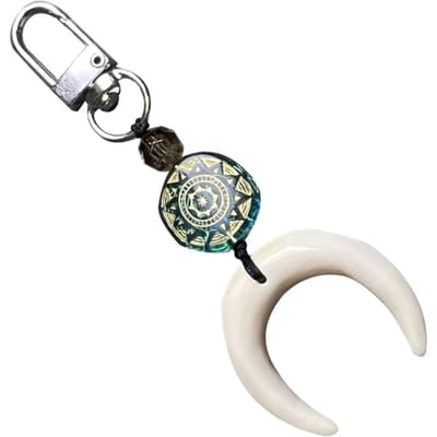 Porte-clés Drôle Porte-clés Croissant Mignon Porte-clés Créatif Porte-clés Personnalisé Pendentif Sac à Main Accessoires white