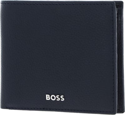 HUGO BOSS Leren Portemonnee Classic Grained Wallet Dark Blue Donkerblauw