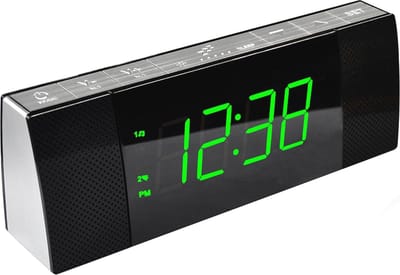 Wekkerradio met Bluetooth, Dimbaar LED-display, FM-radio, Dubbel Alarm en Snooze
