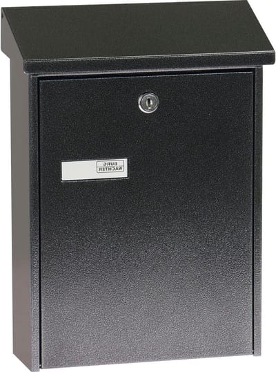 Mailbox Nameplate Folding Rain Roof DIN B5 Insertion Format Galvanized Steel - Daily 5861