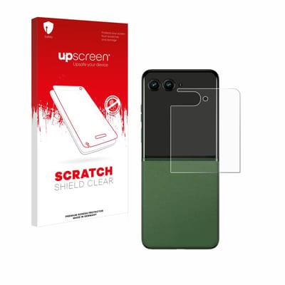 upscreen - Screenprotector voor Motorola Razr 50 Ultra (Achterdisplay) - Folie Beschermfolie transparant