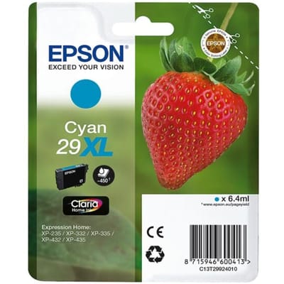 EPSON Cartouche d'encre T2992 XL Cyan - Fraise (C13T29924012)