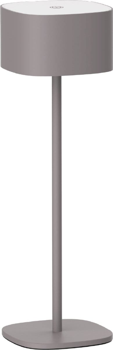 Luxus Europe - Tafellamp Milos Taupe - Draadloze Tafellamp Binnen & Buiten - Oplaadbaar - USB-C - Dimbaar - Warm Wit - Waterbestendig